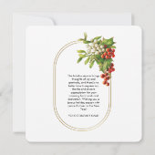 Feestelijke Corporate Business Logo kerst Kaart (Achterkant)