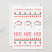 Feestelijke Corporate Ugly Sweater Christmas Bash Kaart (Achterkant)