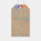 Feestelijke Craft Cutie Pie Party Baby shower Cadeaulabel (Achterkant)