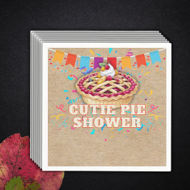 Feestelijke Craft Cutie Pie Party Baby shower Servet