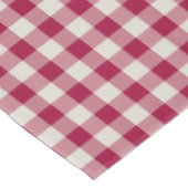 Feestelijke Cranberry Red Gingham geruite rustieke Tafelkleed (Gekanteld)