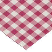 Feestelijke Cranberry Rood Gingham Plaid Rustieke Tafelkleed (Gekanteld)