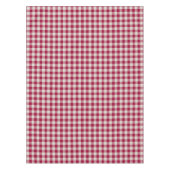 Feestelijke Cranberry Rood Gingham Plaid Rustieke Tafelkleed (Voorkant)