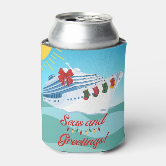 Feestelijke Cruiseschip Blikjeskoeler (Blikje Voorkant)