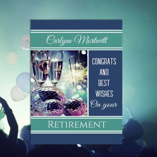 Feestelijke, Custom Congrats Pensioenkaart