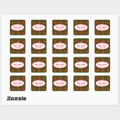 Feestelijke Custom Labels voor Kerstmis Goodies (Vel)