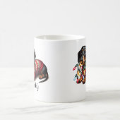 Feestelijke Dachshund Delight Koffie Mok (Center)