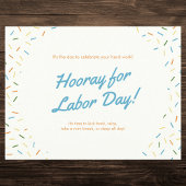 Feestelijke Dag van de Arbeid Feestdagenkaart