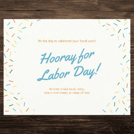 Feestelijke Dag van de Arbeid Feestdagenkaart