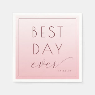 Feestelijke Dag Viering Roze Minimalistisch Servet