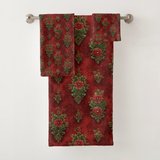 Feestelijke Damast Bad Handdoek (Insitu)