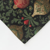 Feestelijke Damast  Fleece Deken (Hoek)