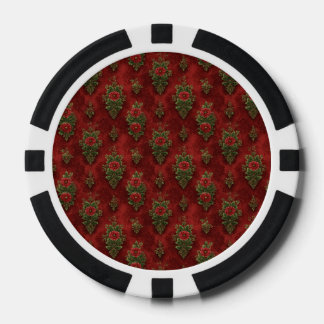 Feestelijke damast  poker chips