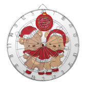 Feestelijke Dartboard Design voor een vrolijke ker Dartbord (Voorkant)