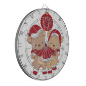 Feestelijke Dartboard Design voor een vrolijke ker Dartbord (Voorkant Links)