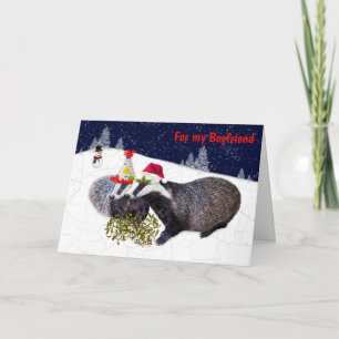 Feestelijke Das Kaart BOYFRIEND