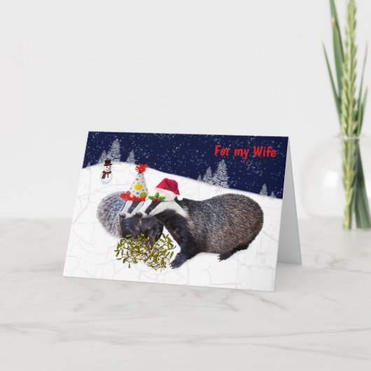 Feestelijke Das Kaart ECHTGENOTE (Voorkant)
