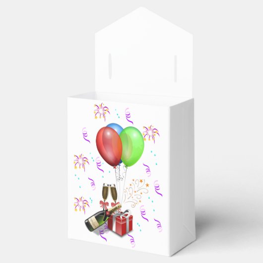 Feestelijke decoraties bedankdoosjes (Geopend)