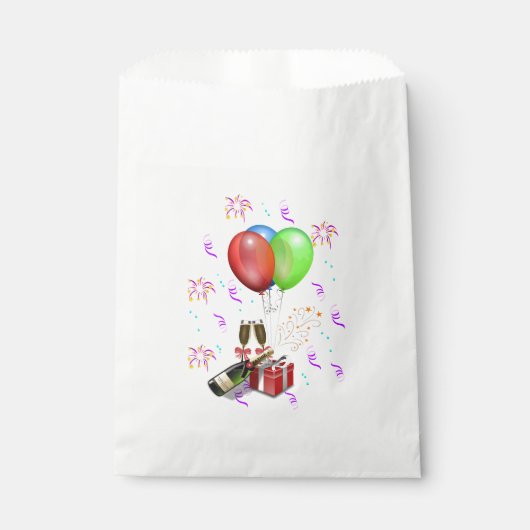 Feestelijke decoraties bedankzakje (Voorkant)