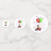 Feestelijke decoraties confetti (Achterkanten)