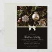 Feestelijke Decoraties, Lint & Juweel Bow Kerstmis Kaart (Voorkant / Achterkant)