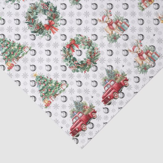 Feestelijke decoratieve Kerstdecoupage Tissuepapier (Detail)