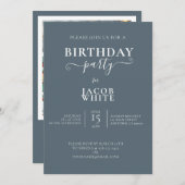 FEESTELIJKE DECORATIEVE VERJAARDAGSTAARTFEESTUITNO KAART (Voorkant / Achterkant)