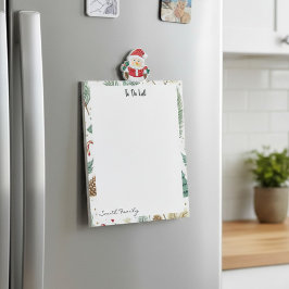Feestelijke dennen, kerstster Kerst Notitieblok