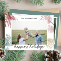 Feestelijke dennen takken Prettigste feestdagen 3 