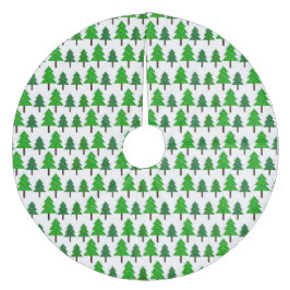 Feestelijke dennenbomen - Boomkleed Fleece Kerstboom Rok