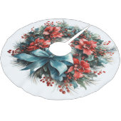 Feestelijke dennenkrans met Holly Christmas Kerstboom Rok (Gekanteld)