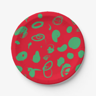 Feestelijke design papier borden papieren bordje
