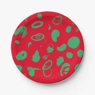 Feestelijke design papier borden papieren bordje