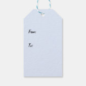 Feestelijke dieren cadeaulabel (Achterkant)