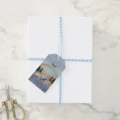Feestelijke dieren cadeaulabel (Met Touw)