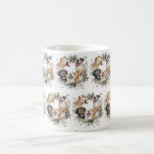 Feestelijke dieren in Christmas Wreath Art Magische Mok (Center)