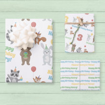 Feestelijke Dieren Inpakpapier