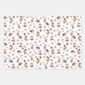 Feestelijke dieren inpakpapier vel (Voorkant)