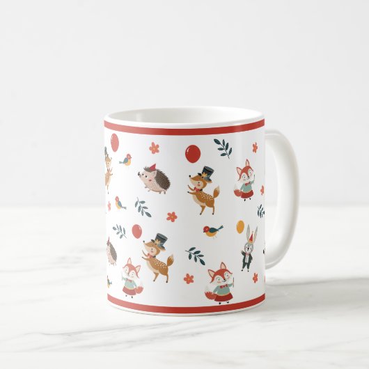 Feestelijke dieren koffiemok (Voorkant rechts)