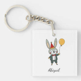 Feestelijke dieren - Konijn Sleutelhanger