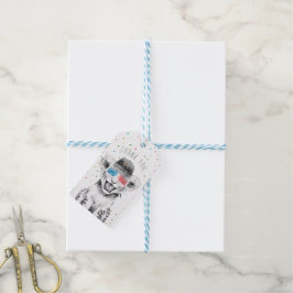Feestelijke Dieren Verjaardagsfeest Favoriete Dank Cadeaulabel