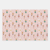 Feestelijke Dierenvrienden Kerstpatroon Inpakpapier Vel (Voorkant)
