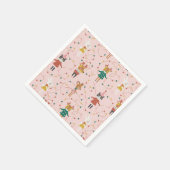 Feestelijke Dierenvrienden Kerstpatroon Servet (Hoek)