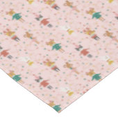 Feestelijke Dierenvrienden Kerstpatroon Tafelkleed (Gekanteld)