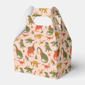 Feestelijke Dinosaur kerstboom vakantiepatroon Bedankdoosjes (Voorkant Zijde)