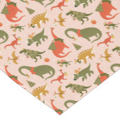 Feestelijke Dinosaur kerstboom vakantiepatroon Korte Tafelloper (Hoek)