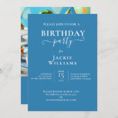 FEESTELIJKE DINOSAURUS THEMA VERJAARDAG TAART PART KAART (Voorkant / Achterkant)