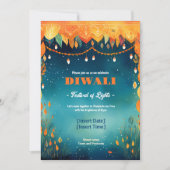 Feestelijke Diwali Reverie Kaart (Voorkant)