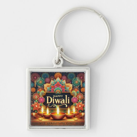 Feestelijke Diwali sleutelhanger (Voorkant)