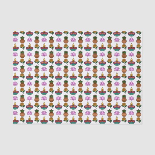 Feestelijke Diwali-verpakkings papier (Voorkant)